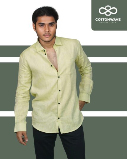 Lime Mist Linen Shirt
