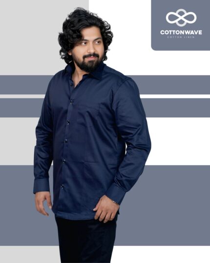 Navy Classic Royale GIiza Shirt